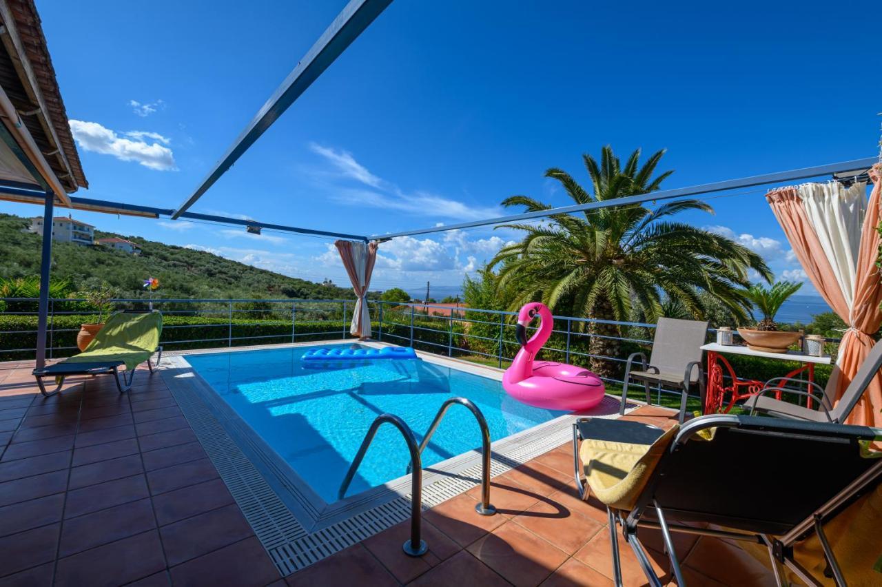 Cozy Small Smart Villa With Private Pool Mikri Mantineia Kalamáta Eksteriør bilde